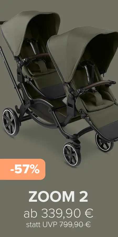 Beispielhaftes Outlet-Schnäppchen: Geschwisterwagen Zoom